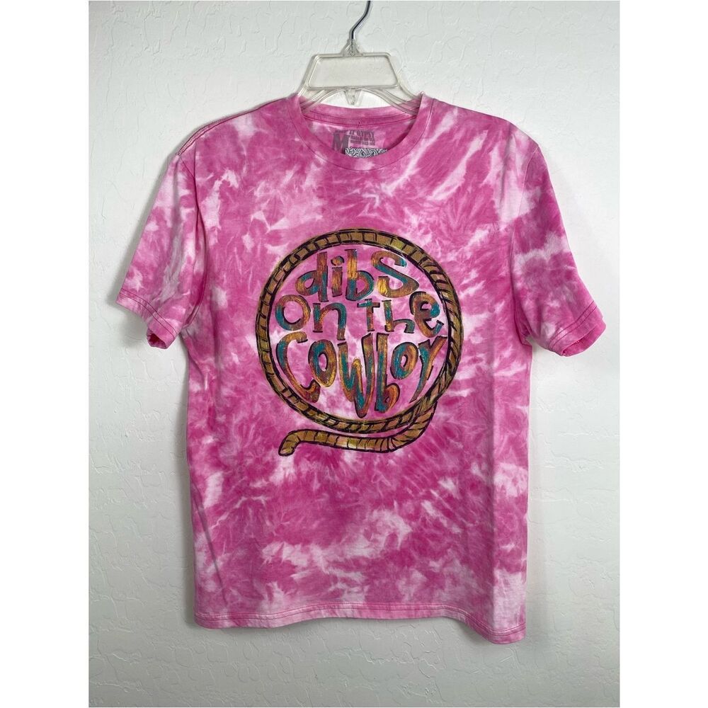 Keep it Gypsy Short Sleeve Tee - Pink - Dibs on the Cowboy Graphic